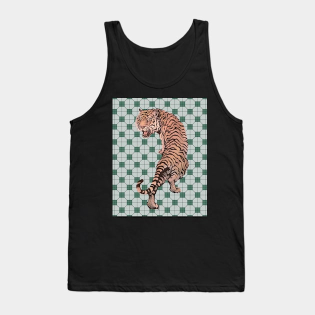 Hong Kong Funky Nostalgic Tiger - Animal Lover Tank Top by CRAFTY BITCH